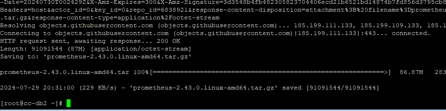 wget download prometheus