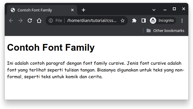 Cara Mengatur Font di CSS