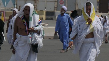 foto:-peringatan-untuk-jemaah-haji-indonesia,-suhu-mekkah-45-derajat