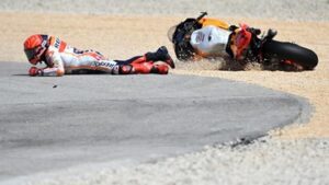 sialnya-marquez,-disemprot-miller-usai-terpuruk-di-motogp-jerman