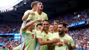 prancis-vs-spanyol:-menang-5-3,-la-furia-roja-rebut-emas-olimpiade-2024